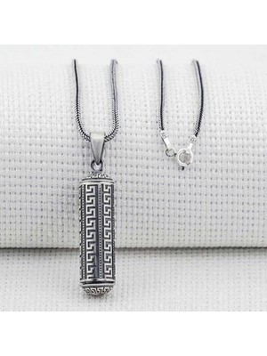 Özcömert Silver Gümüş Içi Açılabilen Muska Kabı Kolye