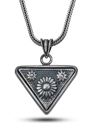 Özcömert Silver Gümüş Güneş Motifli Cevşen Kolye