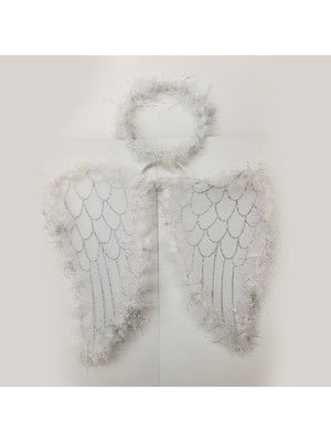 İlk El Grup Melek Kanadı ve Tacı Beyaz Renk