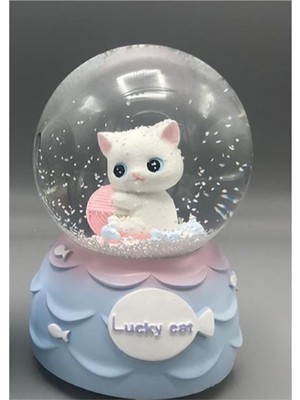 UltraNova Sevimli Kedi Kar Küresi ve Müzik Kutusu, Şık ve Havalı Hediye