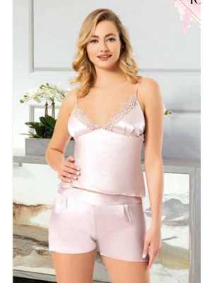 Miss Ayza Missayza 1030 Ipek Saten 6'lı Uzun Gecelik ve Sabahlık Takım