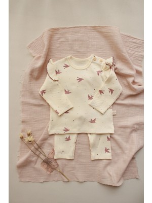 Oh la la Koala For Little Ones Kırlangıç Baskılı Fancy Girls Alt Üst Takım