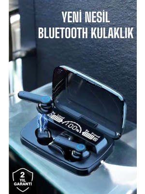 Kaia Bluetooth Kulaklık Powerbankli Dijital Göstergeli Dokunmatik Kontrol