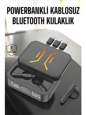 Kaia Kablosuz Bluetooth Kulaklık Powerbankli Uzun Pil Ömrü Yüksek Ses Kaliteli