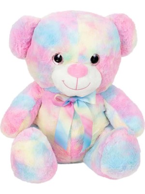 Osense  Gökkuşağı Renkli Peluş Ayı 45 cm