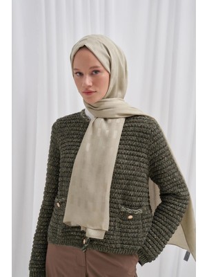 Soft Yeşil Carell Küpçizgi Jakar Italyan Ipekli Şal