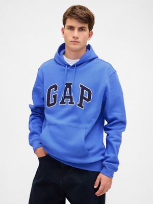Gap Erkek Mavi Gap Logo Relaxed Fleece Sweatshirt