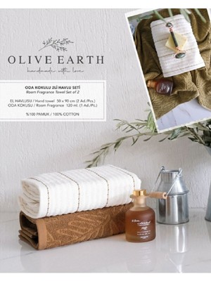 İyi Geceler İstanbul Iyi Geceler Istanbul Oda Kokulu Kutulu Havlu Seti Olıve Earth Kahve ( 50X90 Cm)