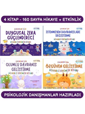 Kitza Yayınları 4'lü Hikayeli Etkinlikler Seti -Psikolojik Danışmanlar Hazırladı