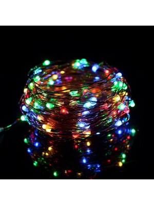 Bravo Pilli Peri LED Işık 3m Karışık Renkler Rgb Yılbaşı Ağacı Işığı Pilli Yılbaşı Ağaç Işığı