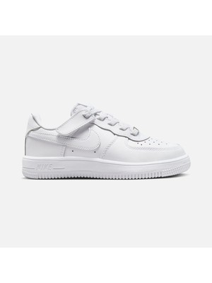 Nike Air Force 1 Easyon Ps Çocuk Bebek Beyaz Deri Spor Ayakkabı | FN0237-111