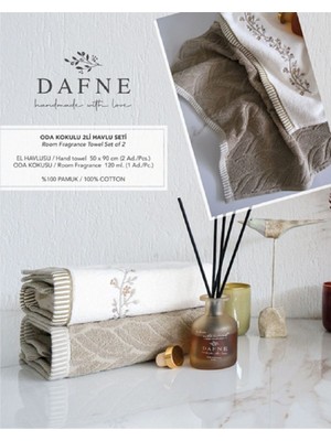 İyi Geceler İstanbul Iyi Geceler Istanbul Oda Kokulu Kutulu Havlu Seti Dafne Haki ( 50 x 90 cm )