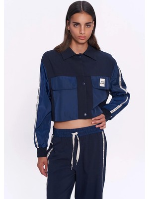 Quzu Kumaş Matchli Etiket Detaylı Ceke