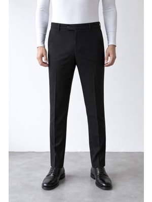 Jogger Erkek Pantolon Rahat Kumaş Belden Kemerli Klasik Pantalon Tam Kalıp