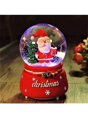 UltraNova Işıklı Müzikli Noel Baba ve Hediyesi Kar Küresi, Büyük Boy, Eğlence Dolu