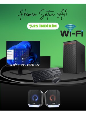 Dagmor BN2015074 H110 Anakart Intel I5 6 16GB Ddr4 240GB SSD 18.5' Monitör Wifi Full Set