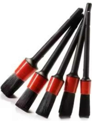 Khi-Zai 5 Adet Oto Detaylı Temizleyici Araç Içi Temizlik Fırça Seti Koltuk Döşeme Kapı Toz Alma Fırçası