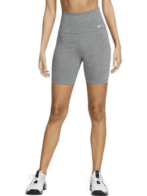 Nike Dri-Fit One 7" Yüksek Belli Gri Şort Tayt
