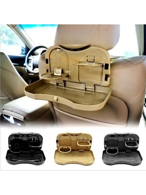 Khi-Zai Araba Koltuk Arkası Katlanabilir Tepsi Siyah