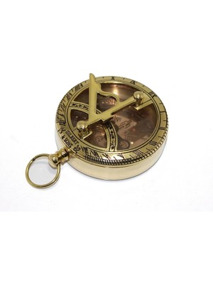 Jet Sepet Pirinç Güneş Saati ve Pusula Modeli