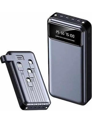 Eco Lounge Hızlı Şarj Özellikli 20.000 Mah Dijital Göstergeli USB Girişli Android ve Ios Uyumlu Powerbank