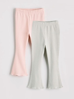 LC Waikiki Beli Lastikli Basic Kız Bebek Tayt 2'li  (W5)