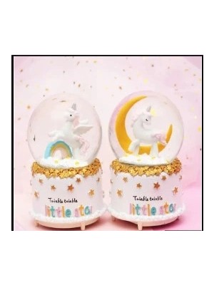 Jet Sepet Unicorn Kar Küresi Orta Boy