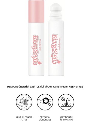 C&city Dekolte Önleyici Sabitleyici Vücut Yapıştırıcısı Keep Style 7239 Şeffaf