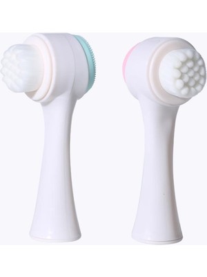 Çift Taraflı 3D Yumuşak Yüz Bakım Fırçası