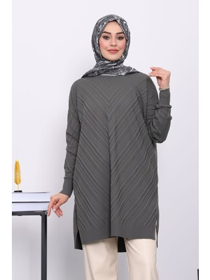 İmaj Butik Füme Soğuk İplik Merserize Triko Tunik