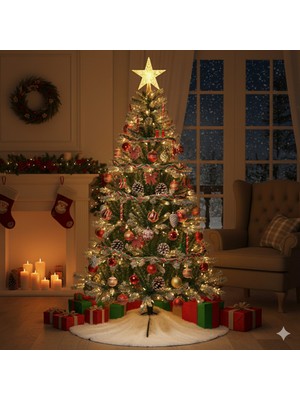 Dodomar 180 cm – Yılbaşı Çam Ağacı 540 Dal Ithal Yeşil Demir Ayaklı Lüks Dökülmeyen Ağaç