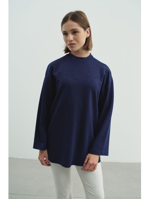 C&city Oversize Basic Sweatshirt 980 Sax