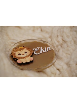 Aslan Figürlü Pleksi Yenidoğan Doğum Günü Magnet (10 Adet)