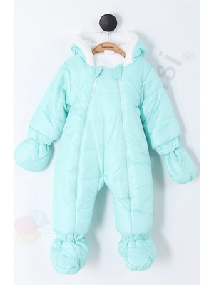 Bebek Vadisi Yeni Eldivenli Kapüşonlu Patikli Içi Peluş Çocuk Kar Kışlık Erkek Bebek Astronot Tulum Kozmonot Mont