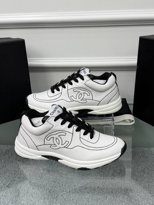 Chanel Beyaz Kadın Sneaker Spor Ayakkabı Günlük Konfor ve Modern Stil