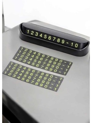 Aykantekno Araba Park Numaratörü Araç Içi Numaralık Değiştirilebilir Çevirmeli Mini (AYHN94