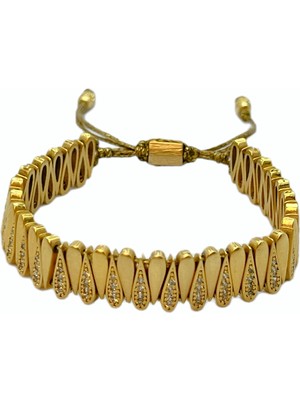 Taşlı Damla El Yapımı Kadın Bileklik