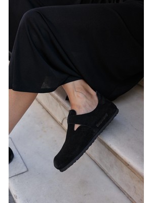 Uniqueqoop Oxford Hakiki Deri Mantar Taban Ortopedik Ayakkabı