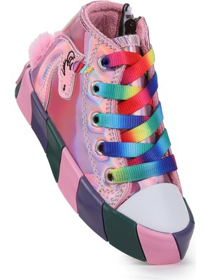 Kiko Kids Unicorn Fermuarlı Kız Çocuk Spor Ayakkabı