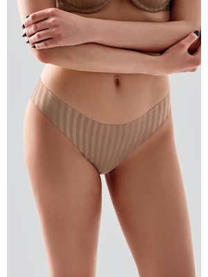 C&city Lazer Kesim Dikişsiz Slip Külot C19213 Cappucino
