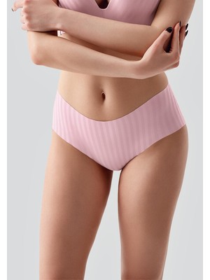 C&city Lazer Kesim Dikişsiz Hipster Külot C19212 Pembe