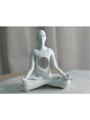 Yoga Yapan Adam Biblo Heykel 3D Pla Baskı