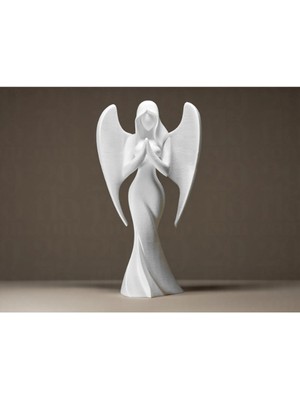 Melek Heykel Biblo Dekoratif Obje 12 cm 3D Baskı Plastik