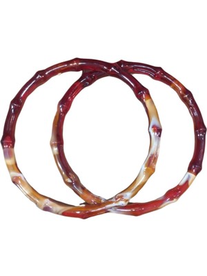 İlkyaz Fashion Çanta Sapı Yuvarlak Ince Kahverengi 12 cm (Ilkyz-Fshon-34)