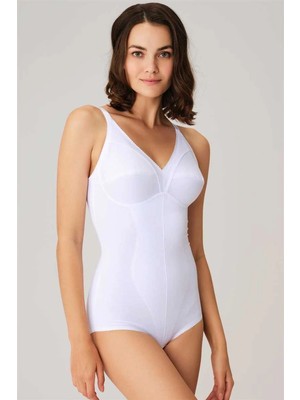 Beruflic Kadın Toparlayıcı Vücut Inceltici Dikişli Alttan Kancalı Sıkı Badi Korse (5204)