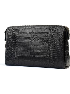 Kingbrich Logolu Hakiki Deri Kaplamalı Unisex El Çantası