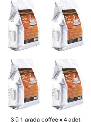 Fiero, 3’ü 1 Arada, Coffee - 1000 gr x 4 Adet