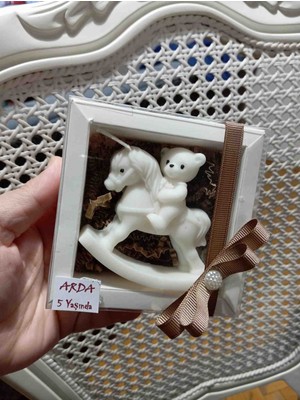 Opulent Accessories Sallanan At Ayicik Mum 20ADET,BEBEK Mevludu,dogum Gunu, Sünnet Hediyesi,yenidogan Hediyelik,cinsiyet Partisi,babyshower