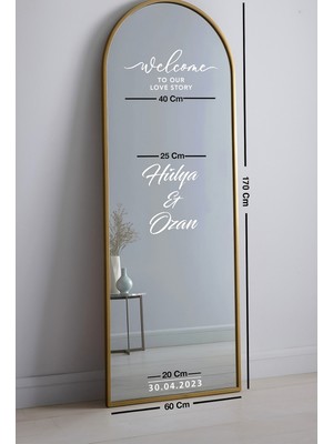 Düğün Nişan Söz Kına Doğum Günü Ayna Yazısı