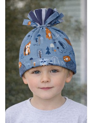 Nur Bebe Figürlü Erkek Çocuk Penye Şapka